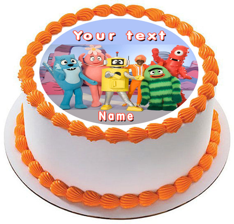 YO GABBA GABBA - Edible Cake Topper, Cupcake Toppers, Strips