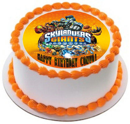 Skylander Giants 1 Edible Birthday Cake Topper OR Cupcake Topper, Decor - Edible Prints On Cake (Edible Cake &Cupcake Topper)