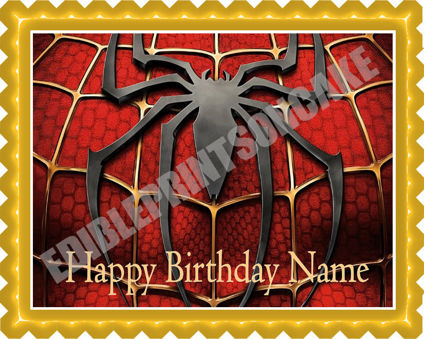 SPIDERMAN (Nr2) - Edible Cake Topper OR Cupcake Topper, Decor