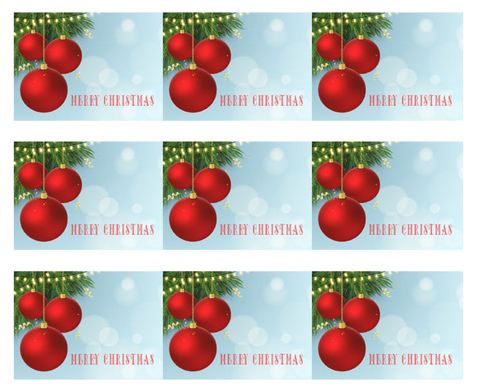 CHRISTMAS - Edible Cake Topper or Cupcake Topper