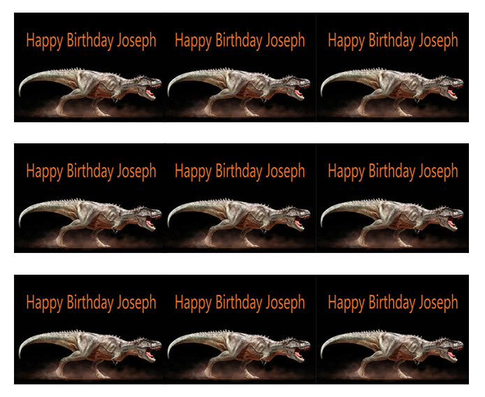 Dinosaur - Edible Cake Topper OR Cupcake Topper, Decor
