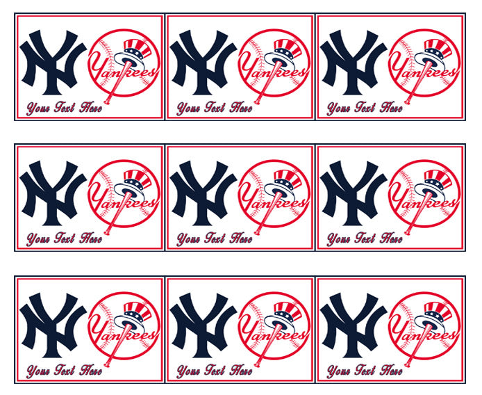 New York Yankees (Nr2) - Edible Cake Topper OR Cupcake Topper, Decor