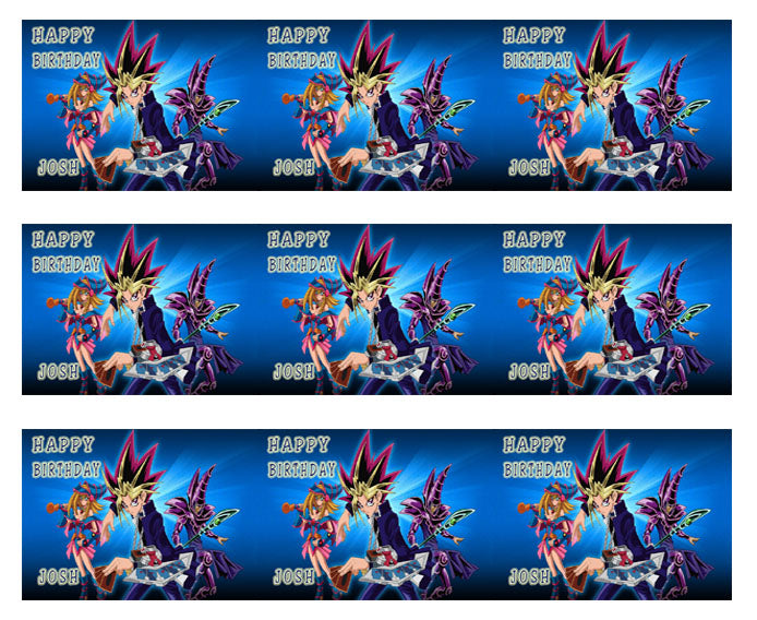 YU GI OH (Nr2) - Edible Cake Topper OR Cupcake Topper, Decor