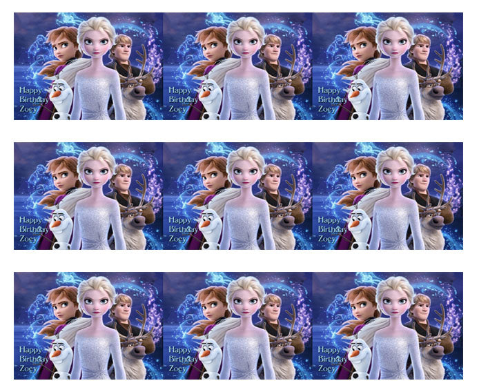 FROZEN II - Edible Cake Topper OR Cupcake Topper, Decor