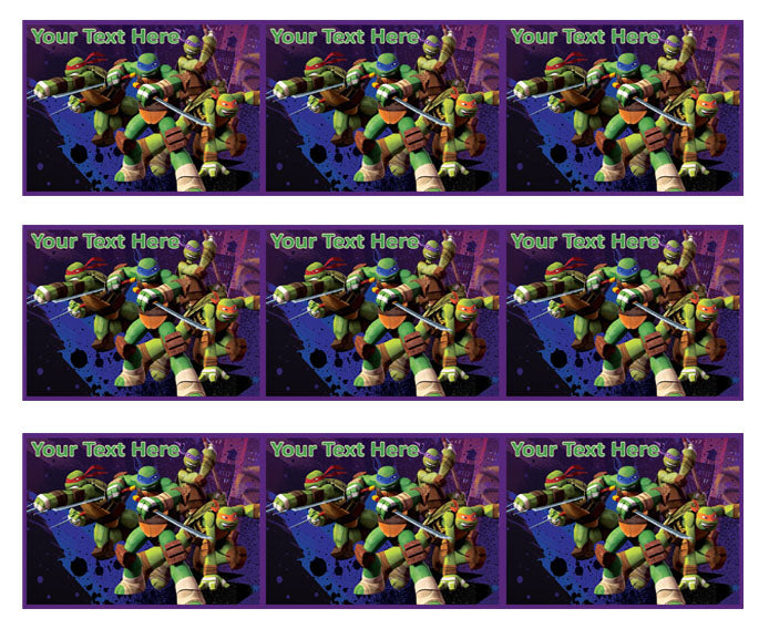 Teenage Mutant Ninja Turtles - Edible Cake Topper OR Cupcake Topper, Decor