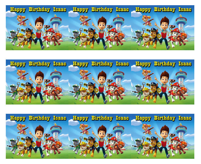 Paw Patrol (Nr3) - Edible Cake Topper OR Cupcake Topper, Decor