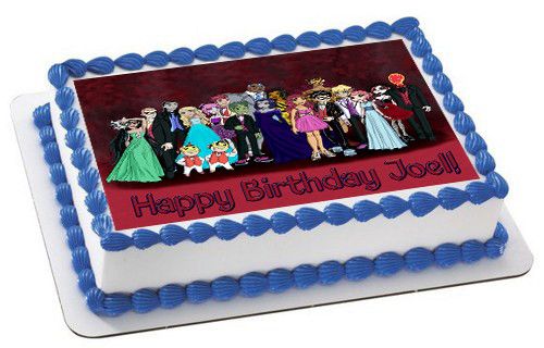 Teen Titans Prom Edible Birthday Cake Topper OR Cupcake Topper, Decor - Edible Prints On Cake (Edible Cake &Cupcake Topper)