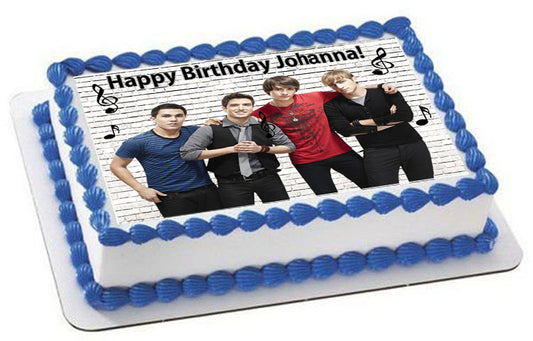 BIG TIME RUSH - Edible Cake Topper, Cupcake Toppers, Strips
