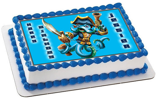 Skylanders Swap Force 1 Edible Birthday Cake Topper OR Cupcake Topper, Decor - Edible Prints On Cake (Edible Cake &Cupcake Topper)