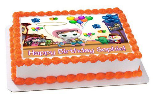 Sheriff Callie's Wild West Cast Edible Birthday Cake Topper OR Cupcake Topper, Decor - Edible Prints On Cake (Edible Cake &Cupcake Topper)