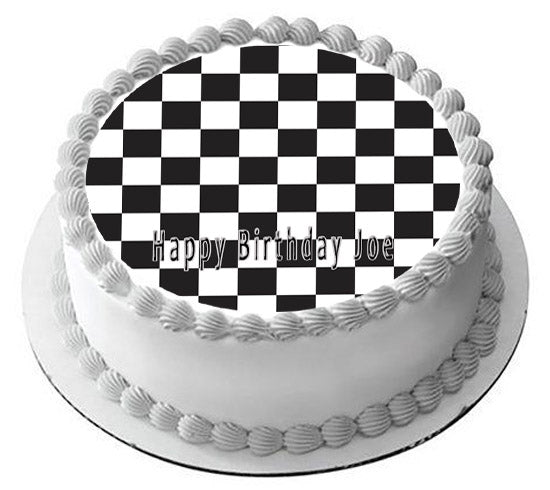 Chess Board - Edible Cake Topper OR Cupcake Topper, Decor