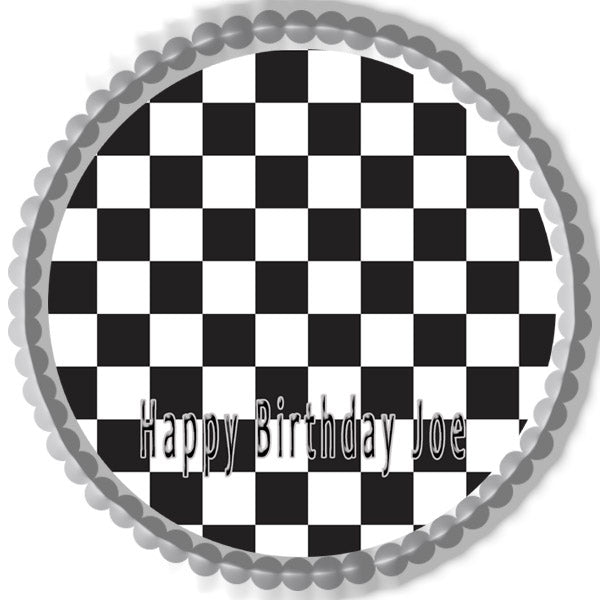 Chess Board - Edible Cake Topper OR Cupcake Topper, Decor