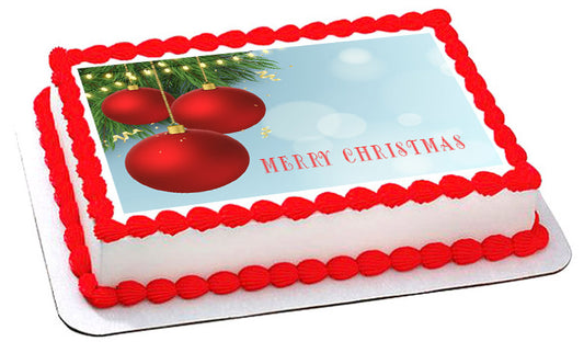 CHRISTMAS - Edible Cake Topper or Cupcake Topper