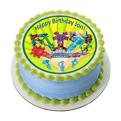 Skylanders Trap Team 2 Edible Birthday Cake Topper OR Cupcake Topper, Decor - Edible Prints On Cake (Edible Cake &Cupcake Topper)